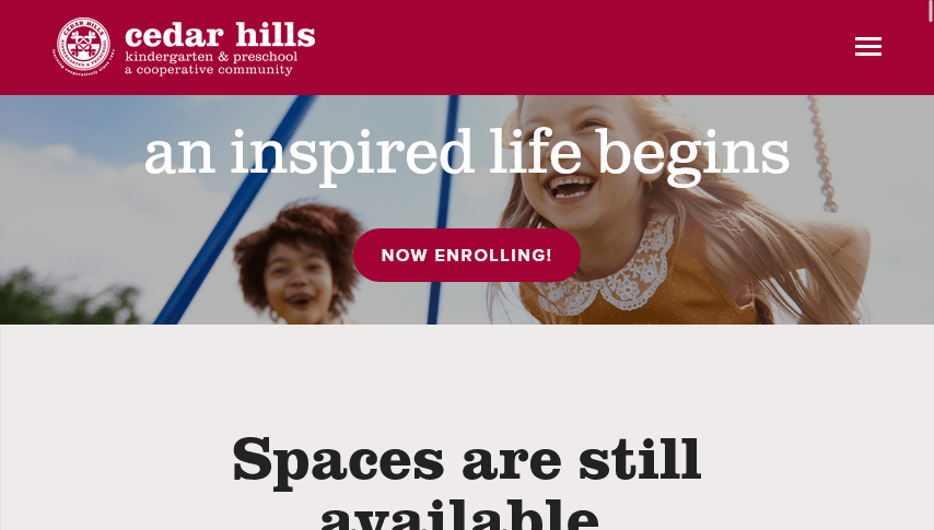 Cedar Hills website