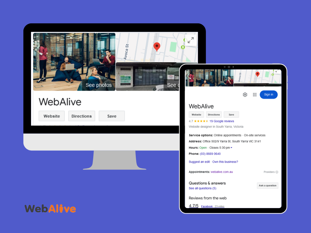 WebAlive Google Business Profile