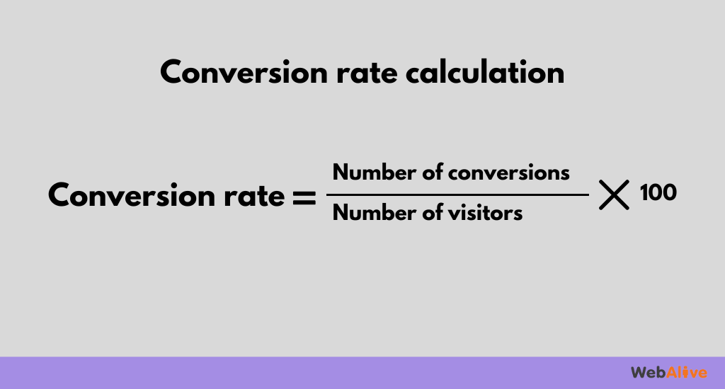 Conversion rate calculation