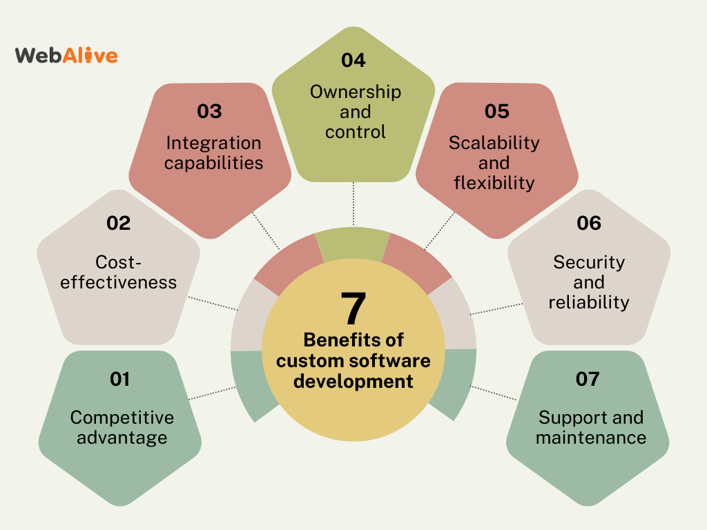 7 Benefits of custom software development